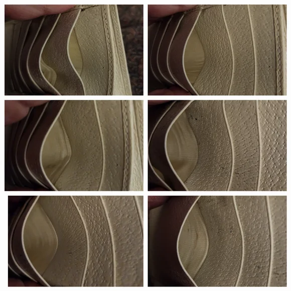 GUCCI G Clasp Continental Pebble Grain Ivory Leather Wallet Auth #035.2778.2097 - Picture 13 of 16